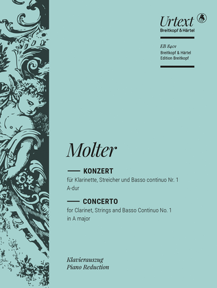 Book cover for Clarinet Concerto No. 1 in A major