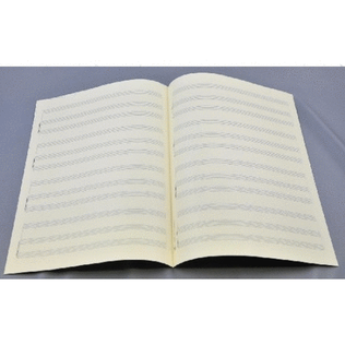 Music manuscript paper 4x3 staves
