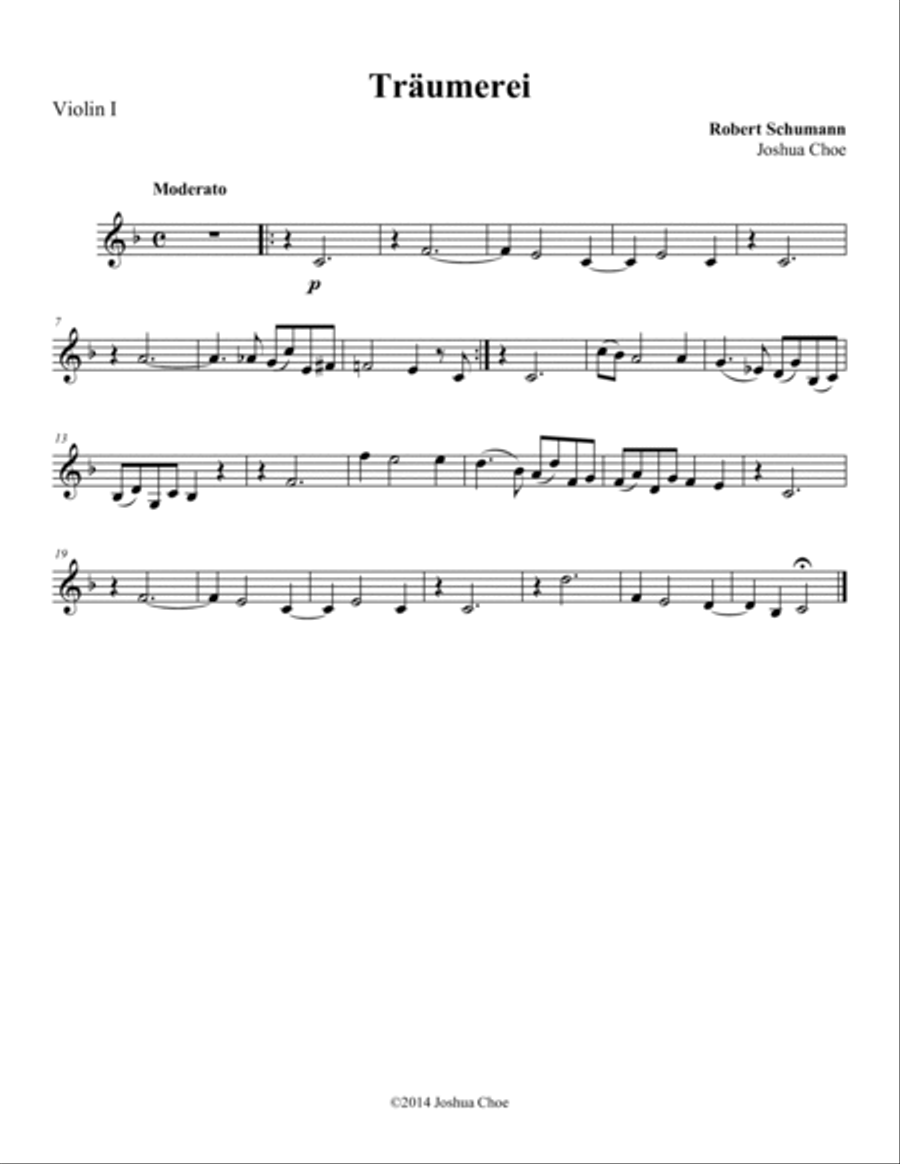 Kinderszenen: Träumerei Kinderszenen: Träumerei String Orchestra scores gallery preview page 5