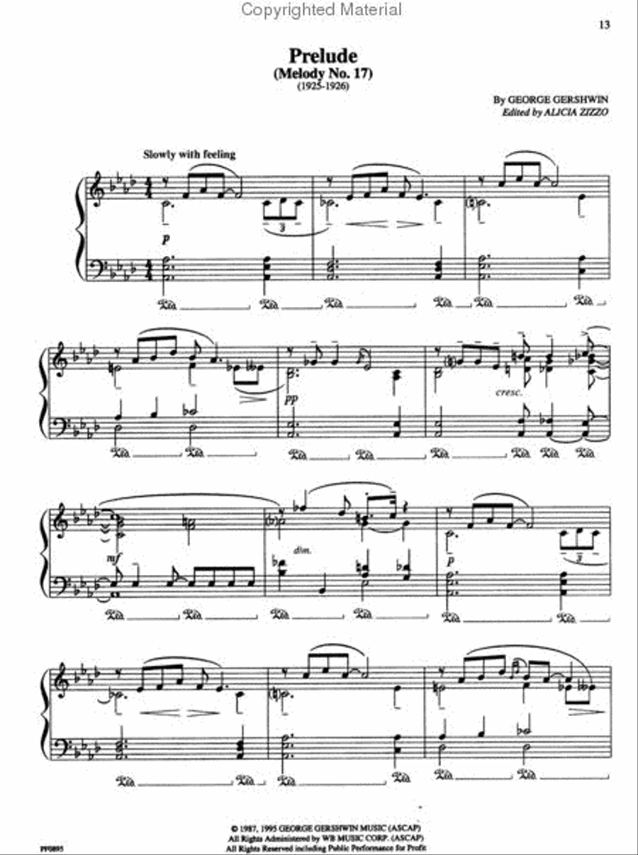 The Complete Gershwin Preludes for Piano Piano Solo scores gallery preview page 3