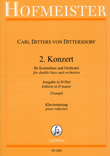 2. Konzert D-Dur fur Kontrabass und Orchester/ KlA