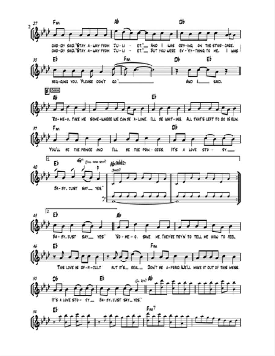 Love Story Piano scores gallery preview page 2