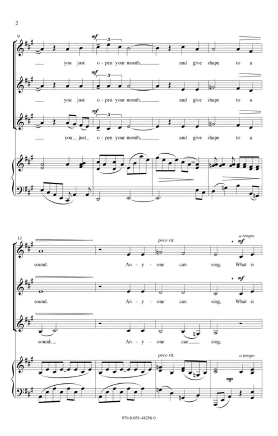 Anyone Can Sing SSA scores gallery preview page 2