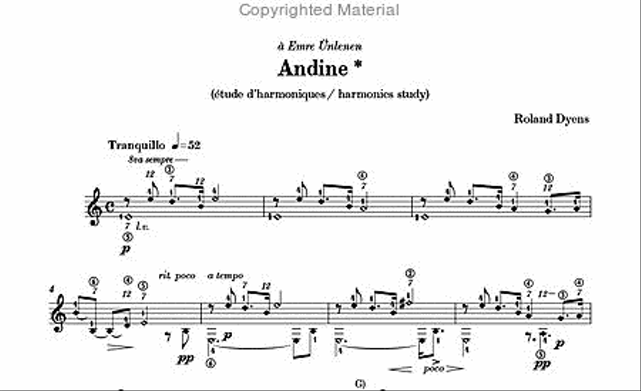 Les 100 de Roland Dyens - Andine