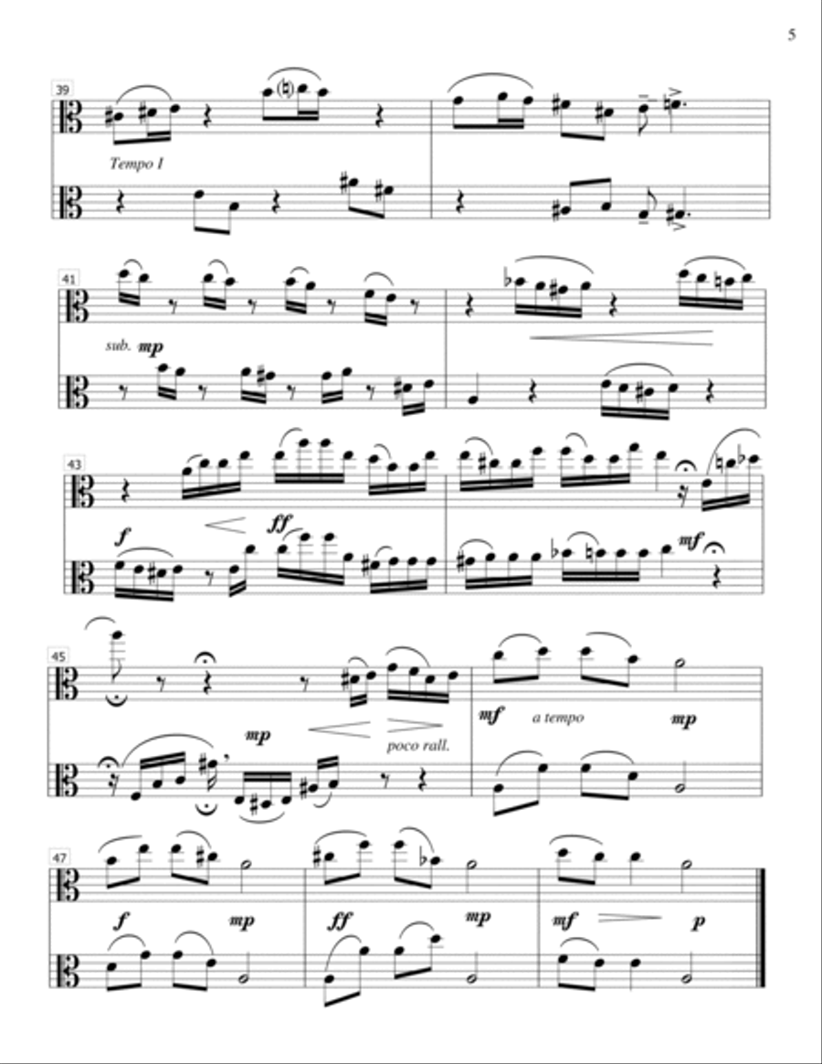 Praeludium - Reger- Viola duet String Duet scores gallery preview page 5