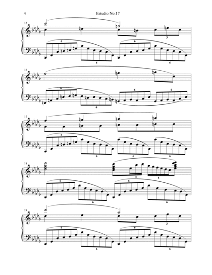 Etude No.17 Piano Method scores gallery preview page 4