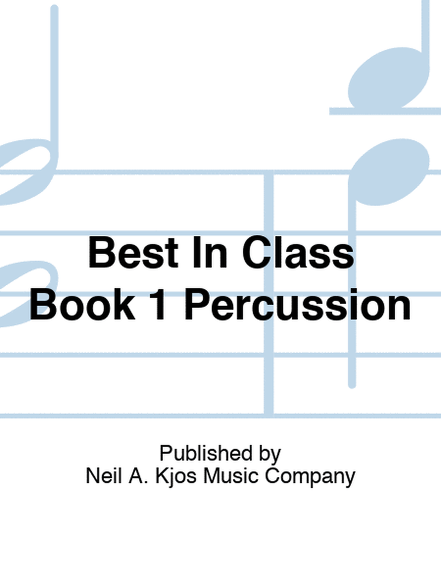 Best In Class Book 1 Percussion
