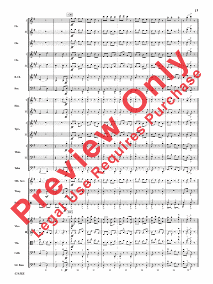 A Northumbrian Folk Song Suite Full Orchestra scores gallery preview page 14