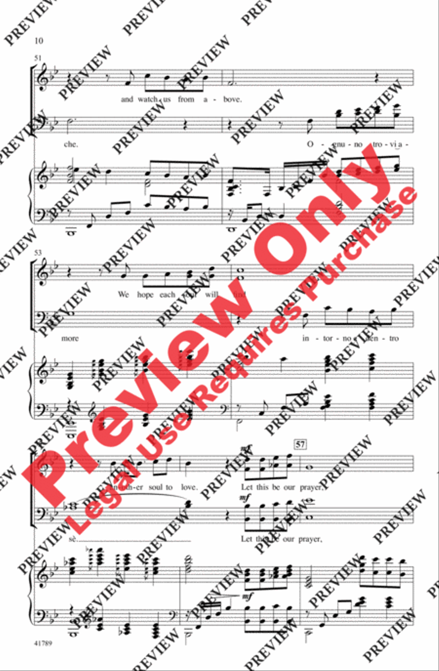 The Prayer 4-Part scores gallery preview page 10