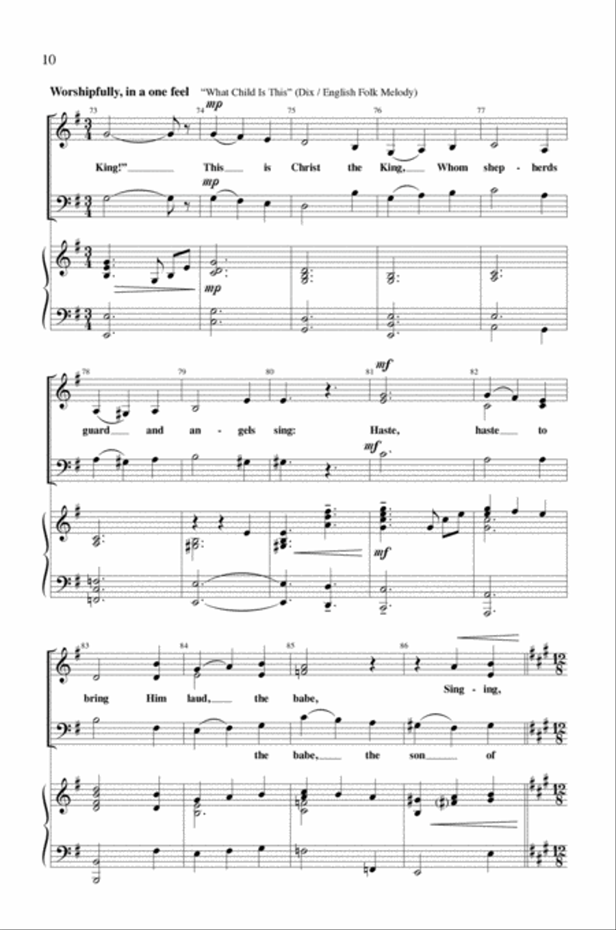 Sing Glory To The King Sing Glory To The King 3-Part scores gallery preview page 10