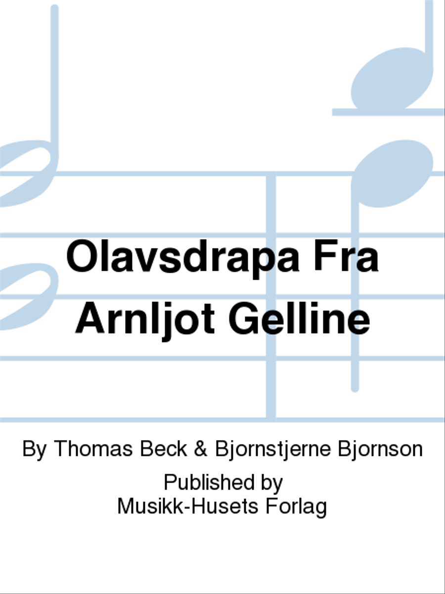 Olavsdrapa Fra Arnljot Gelline Men's Choir scores gallery preview page 1