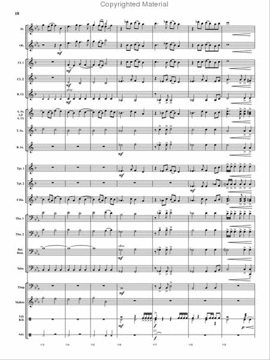 Cedar Creek Sketches Cedar Creek Sketches Concert Band scores gallery preview page 17