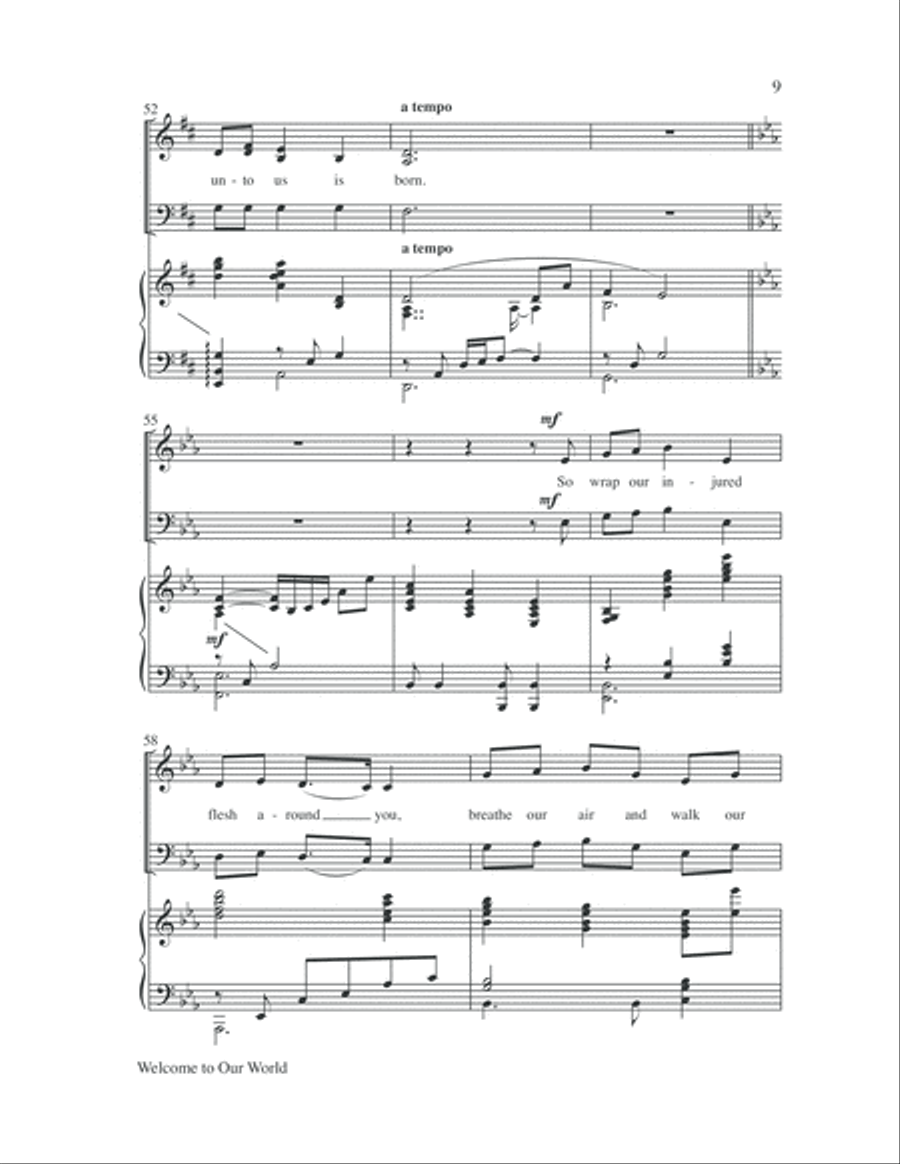 Welcome to Our World 3-Part scores gallery preview page 9