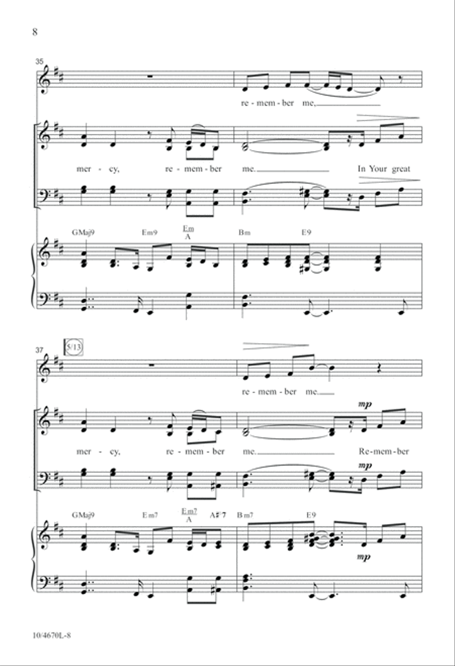 Remember Me 4-Part scores gallery preview page 8