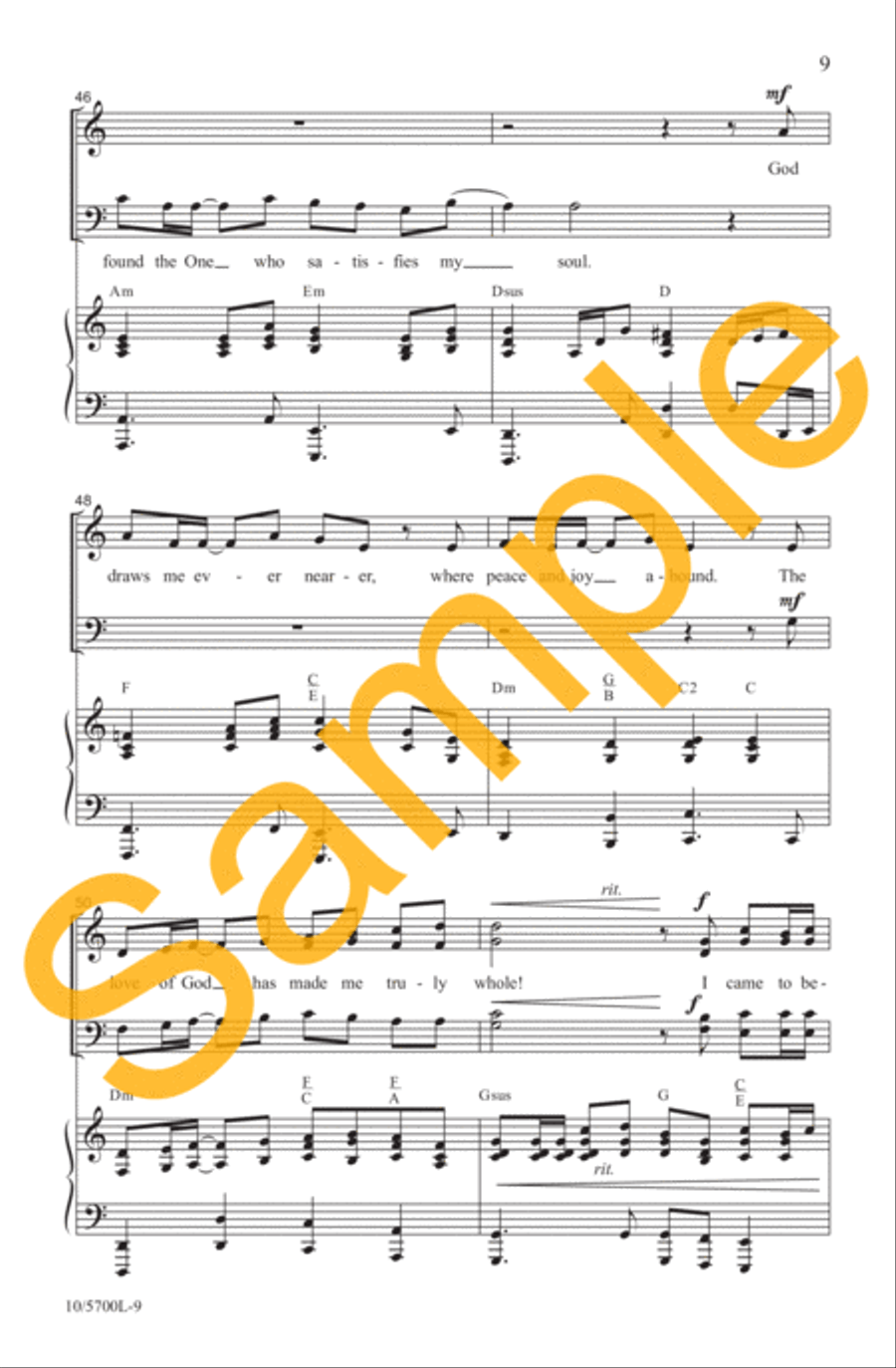 I Came to Believe 4-Part scores gallery preview page 8