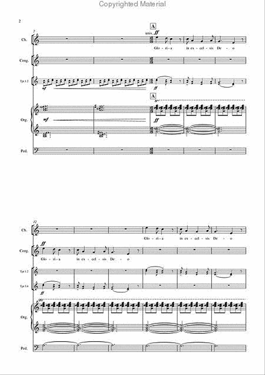 Gloria 4-Part scores gallery preview page 3