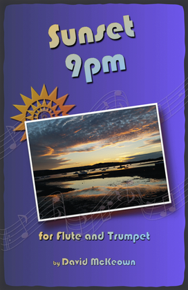 Book cover for Sunset 9pm, for Flute and Trumpet Duet
