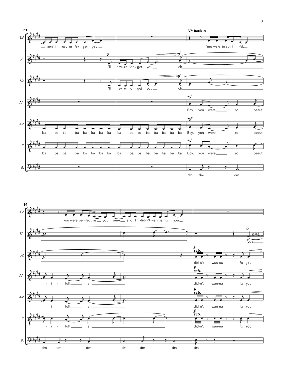 Might Not Like Me A Cappella scores gallery preview page 5