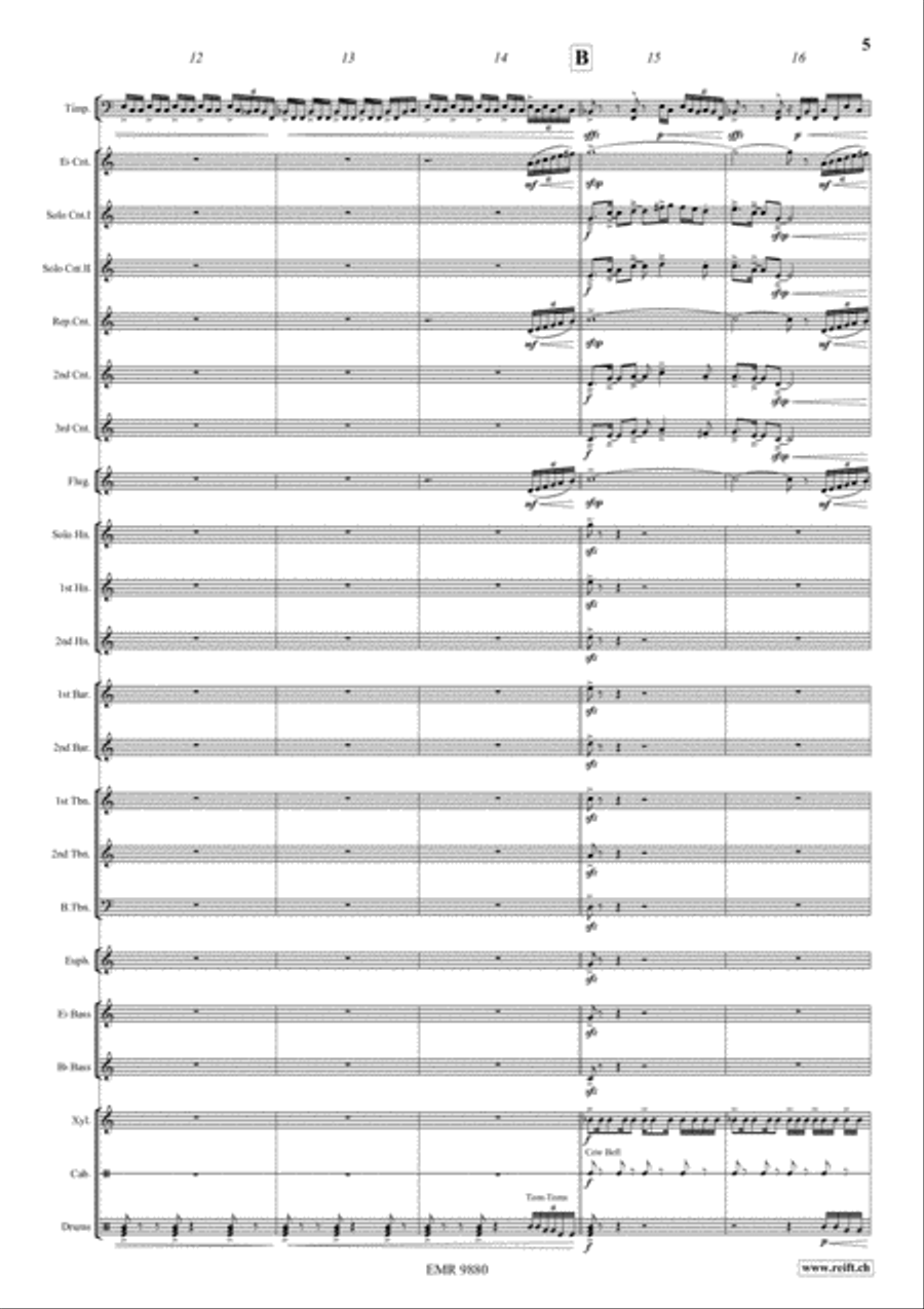 Night Sketches Brass Band scores gallery preview page 5