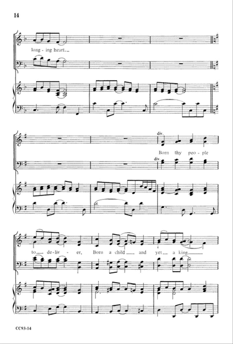 Jesus Is Born Jesus Is Born 4-Part scores gallery preview page 16