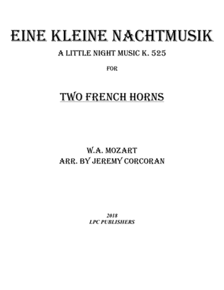 Book cover for Eine Kleine Nachtmusik for Two French Horns