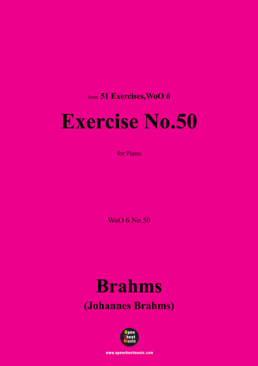 Brahms-Exercise No.50,WoO 6 No.50,for Piano image number null
