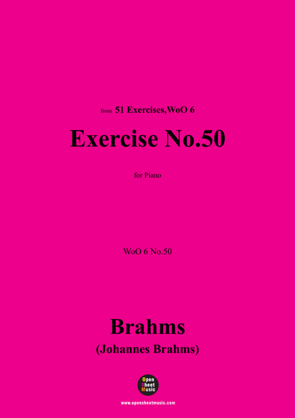 Brahms-Exercise No.50,WoO 6 No.50,for Piano image number null