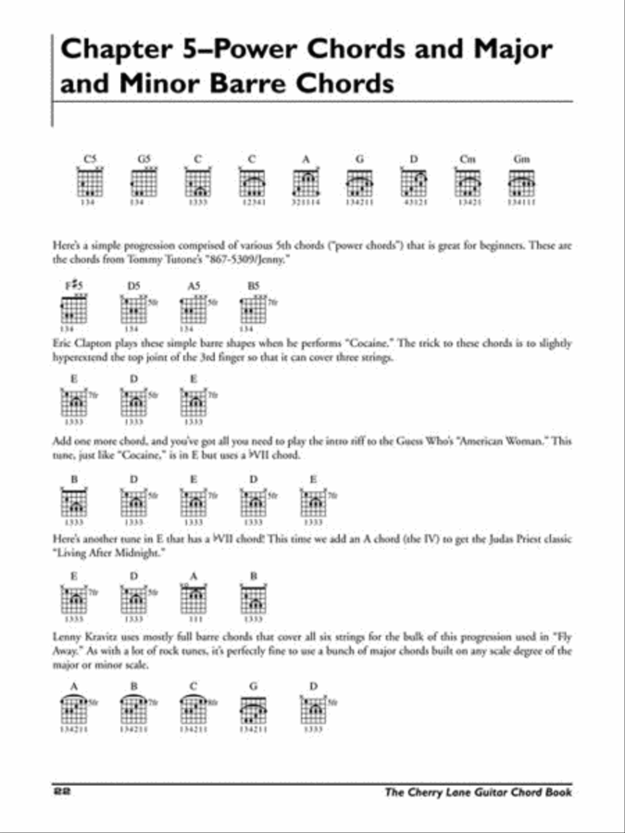 The Cherry Lane Guitar Chord Book Guitar scores gallery preview page 5