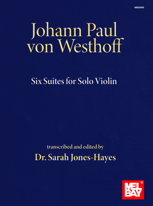 Book cover for Johann Paul von Westhoff Six Suites for Solo Violin