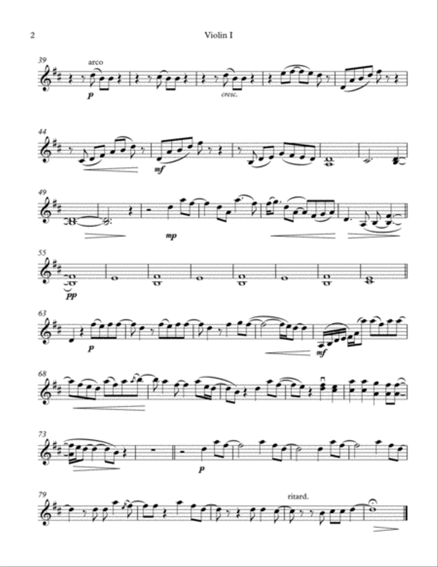 Dancing On My Own String Quartet scores gallery preview page 2