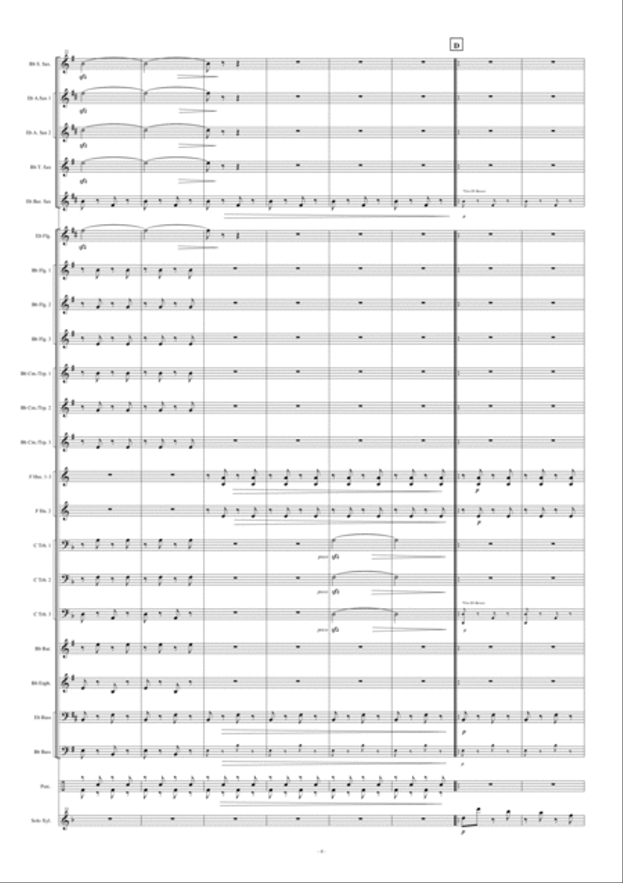 Czardas For Xylophone Czardas For Xylophone Fanfare Band scores gallery preview page 5