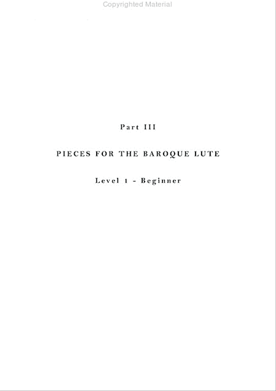 Method for the Baroque Lute. A practical guide for beginning and advanced lutenists Lute scores gallery preview page 11