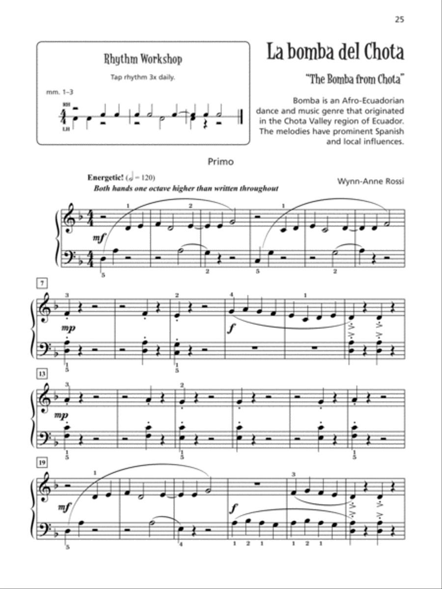 Música Latina para dos 1 & 2 (Value Pack) Easy Piano scores gallery preview page 5