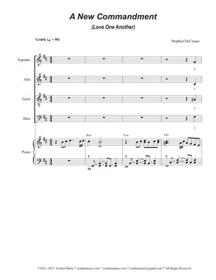 Book cover for A New Commandment (Love One Another) (Vocal Quartet - (SATB)