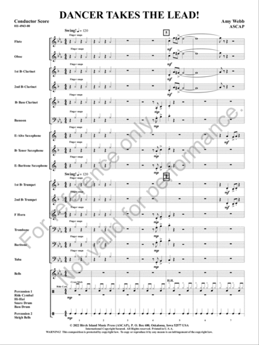 Dancer Takes The Lead! Dancer Takes The Lead! Concert Band scores gallery preview page 4