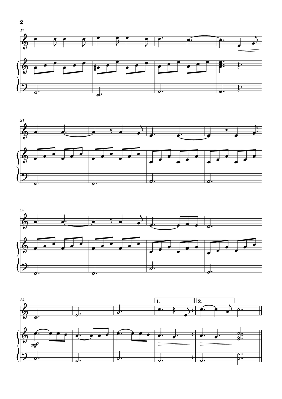 Hallelujah Piano scores gallery preview page 2