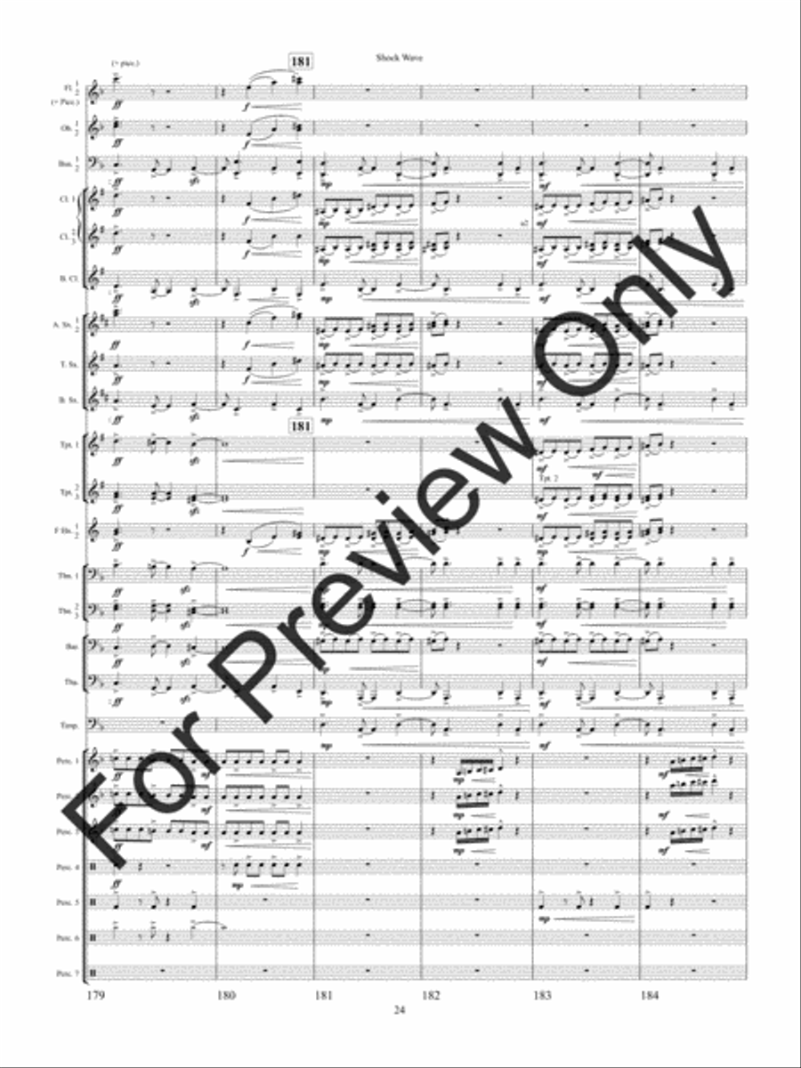 Shock Wave Concert Band scores gallery preview page 27