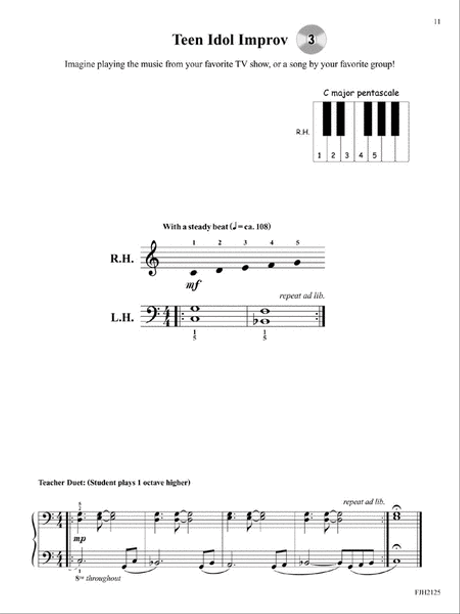 Pop Improv Pop Improv Easy Piano scores gallery preview page 3