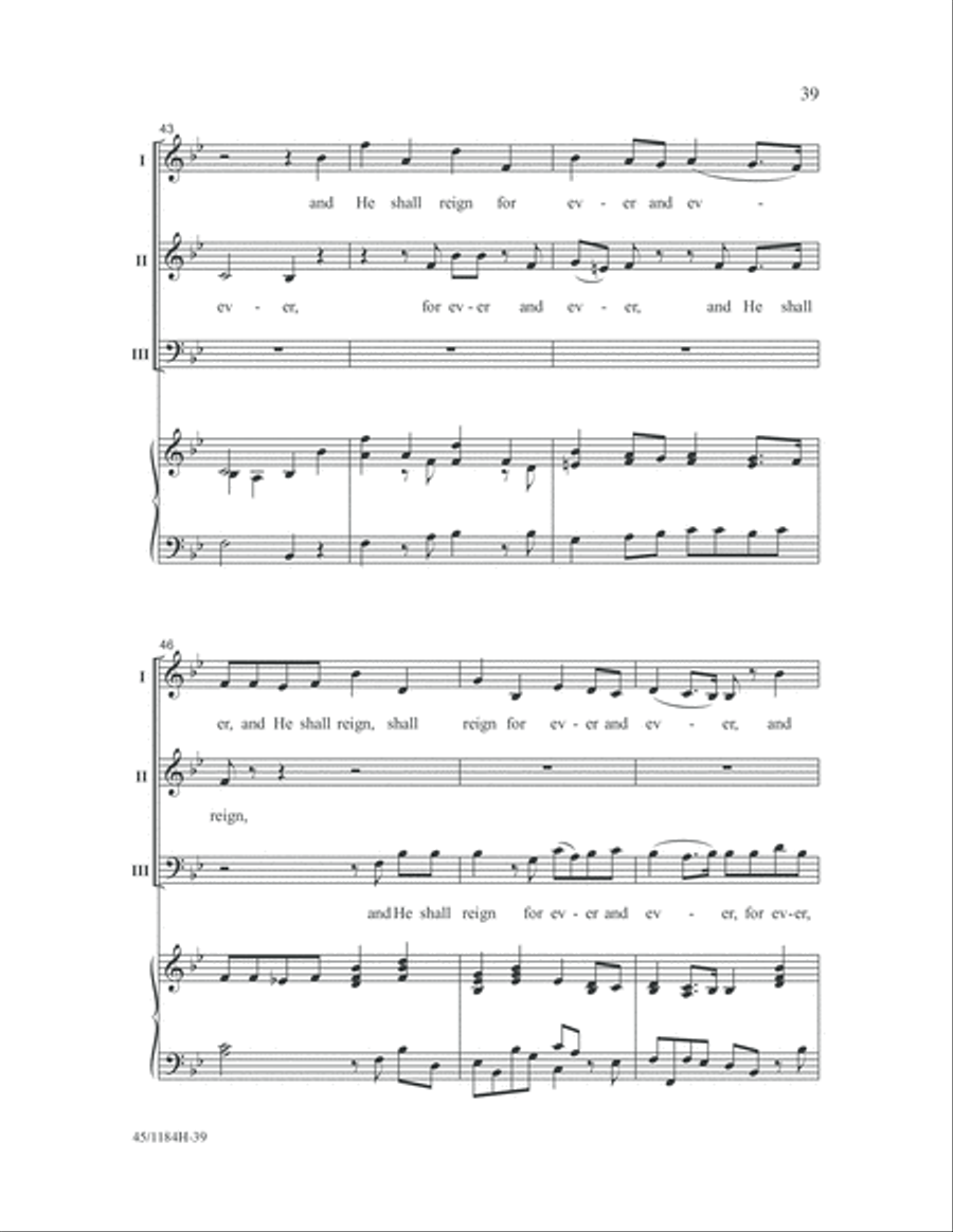 Messiah Messiah 3-Part scores gallery preview page 39