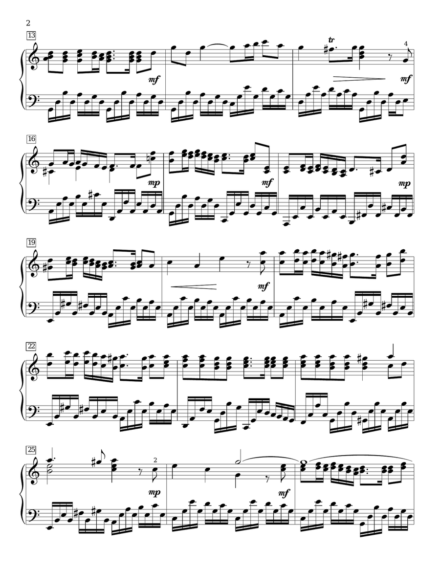 The Heavens Declare Piano Solo scores gallery preview page 2