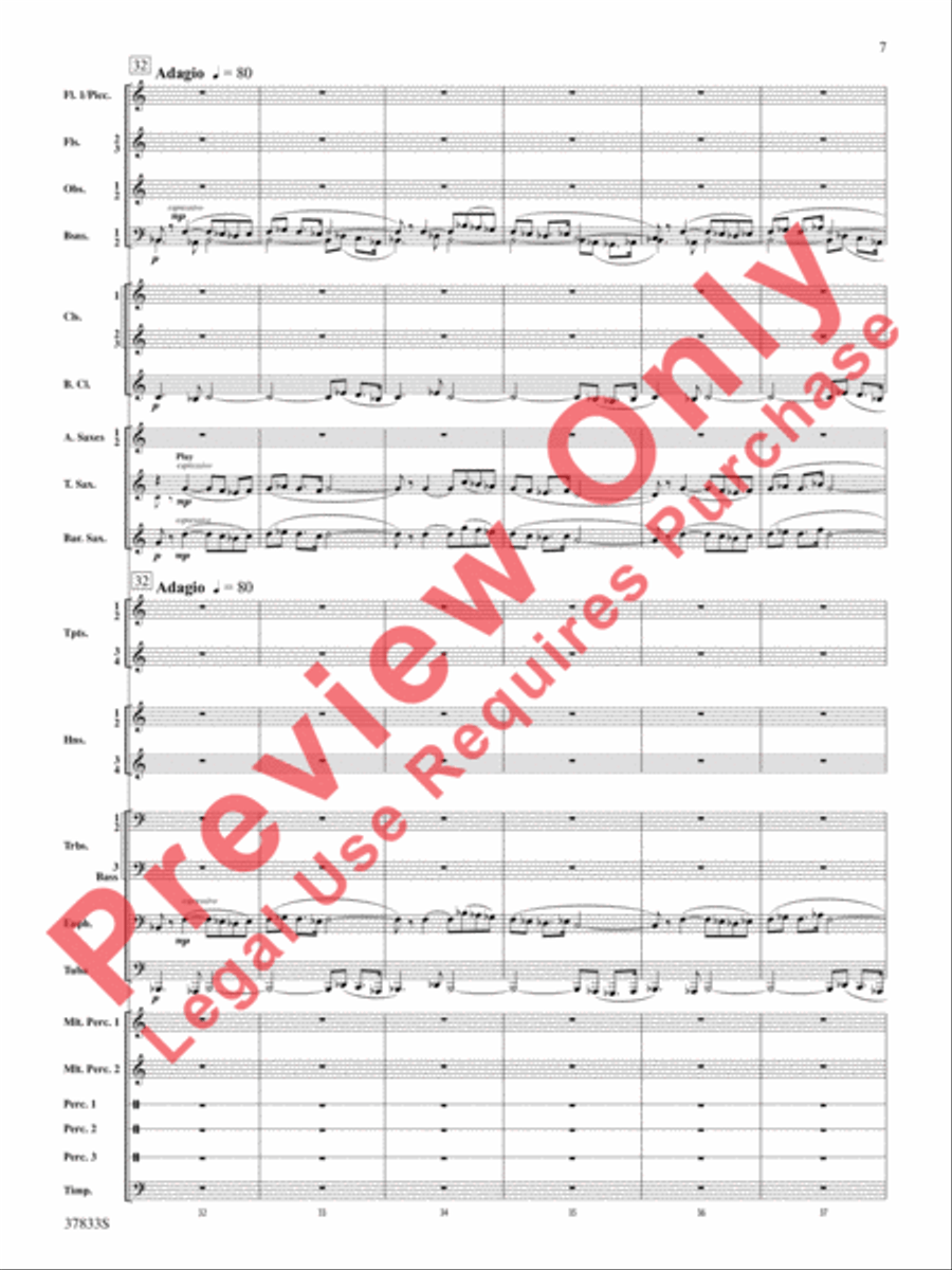 Symphonic Essay Concert Band scores gallery preview page 8