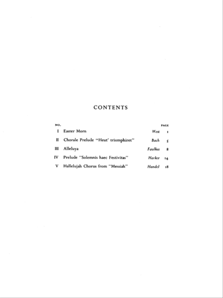 Easter Music for Organ Organ Solo scores gallery preview page 3
