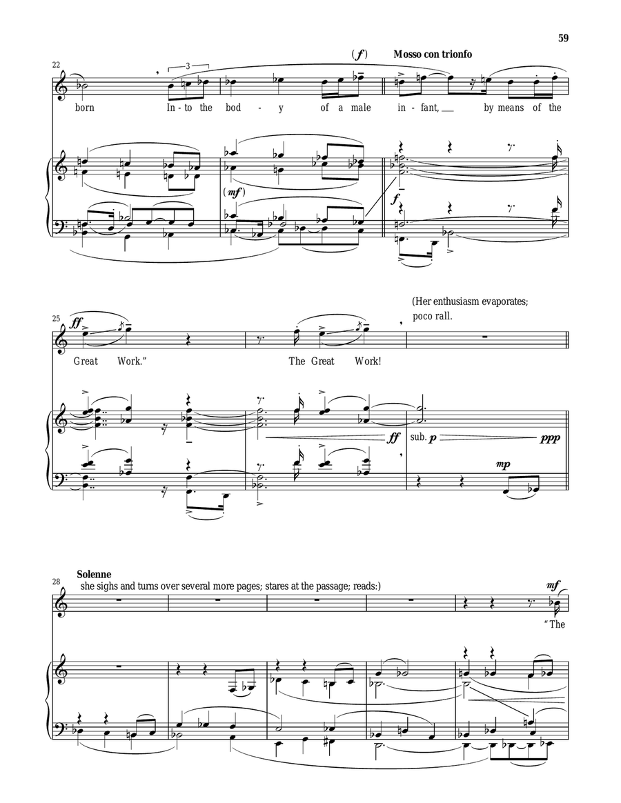 Madame d'Urfe's Aria (from Casanova's Homecoming) Mezzo-Soprano Voice scores gallery preview page 4