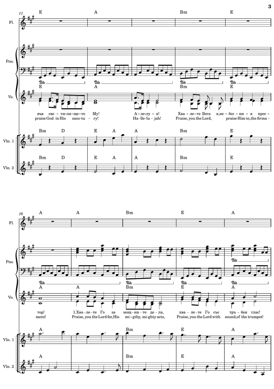 Psalm 150 Псалом 150 Psalm 150 Псалом 150 Concert Band scores gallery preview page 3