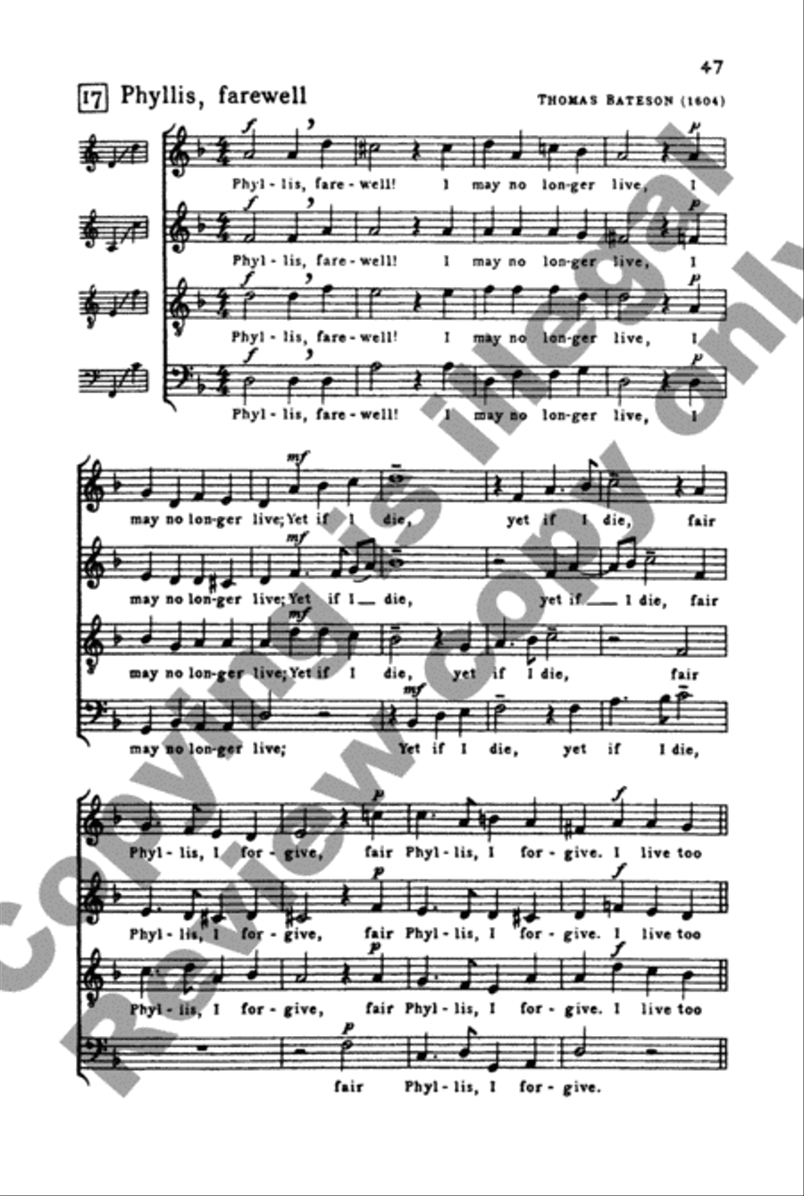 Invitation to Madrigals, Book 2 4-Part scores gallery preview page 42