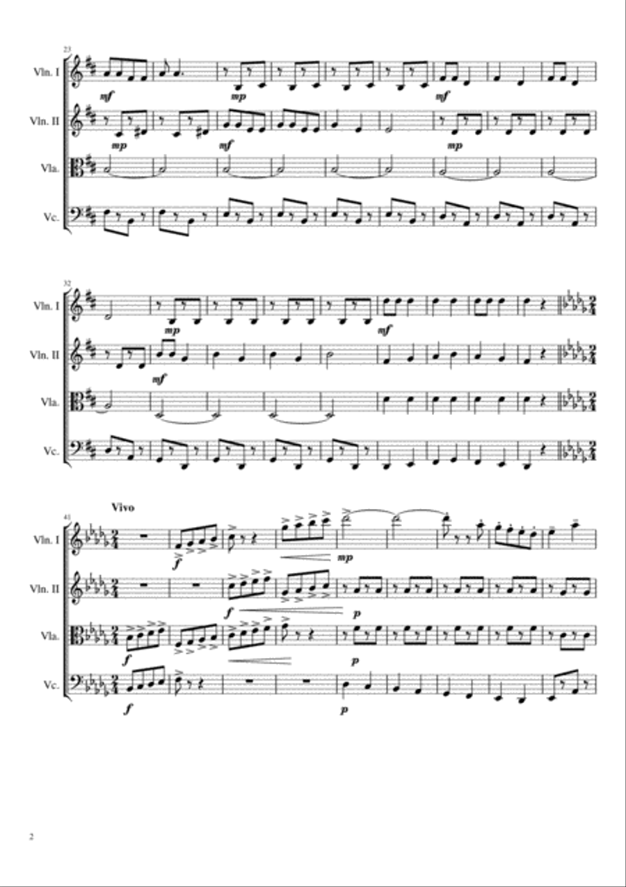 Oklahoma String Quartet scores gallery preview page 2