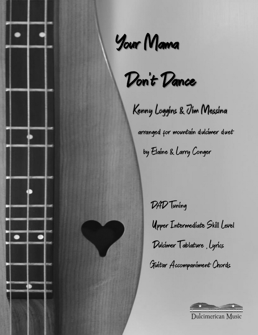 Your Mama Don't Dance Dulcimer scores gallery preview page 1