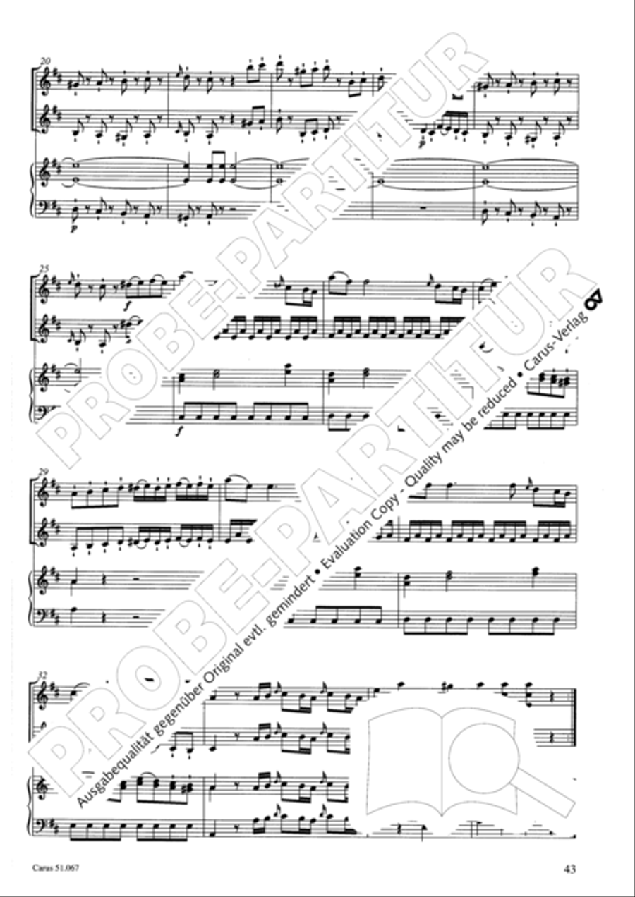 Church Sonatas Collection / Songbook scores gallery preview page 44