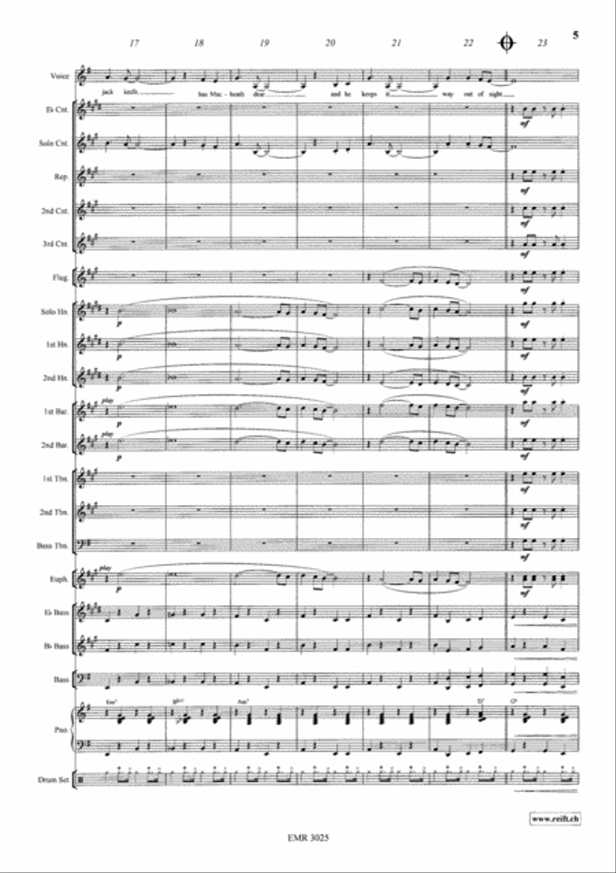 Mack The Knife Brass Band scores gallery preview page 6