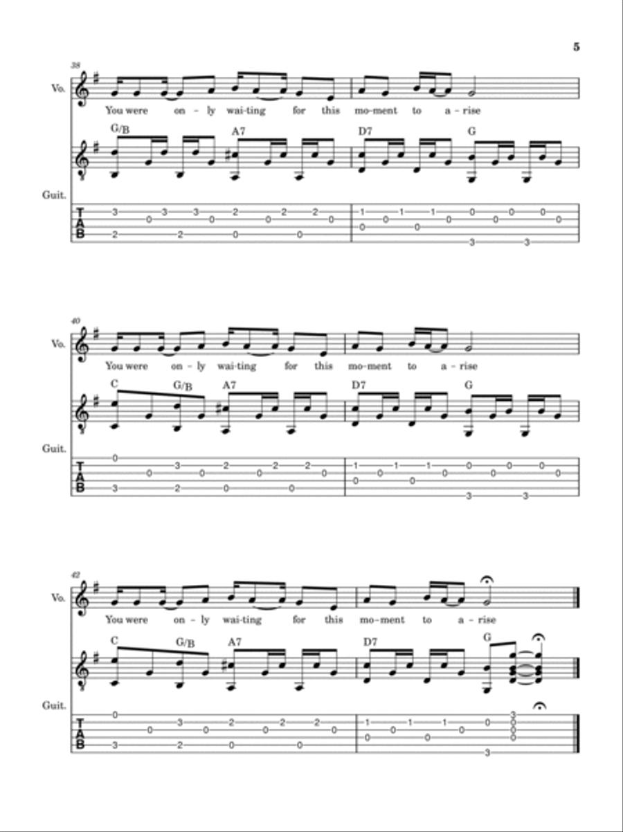 Blackbird Acoustic Guitar scores gallery preview page 5